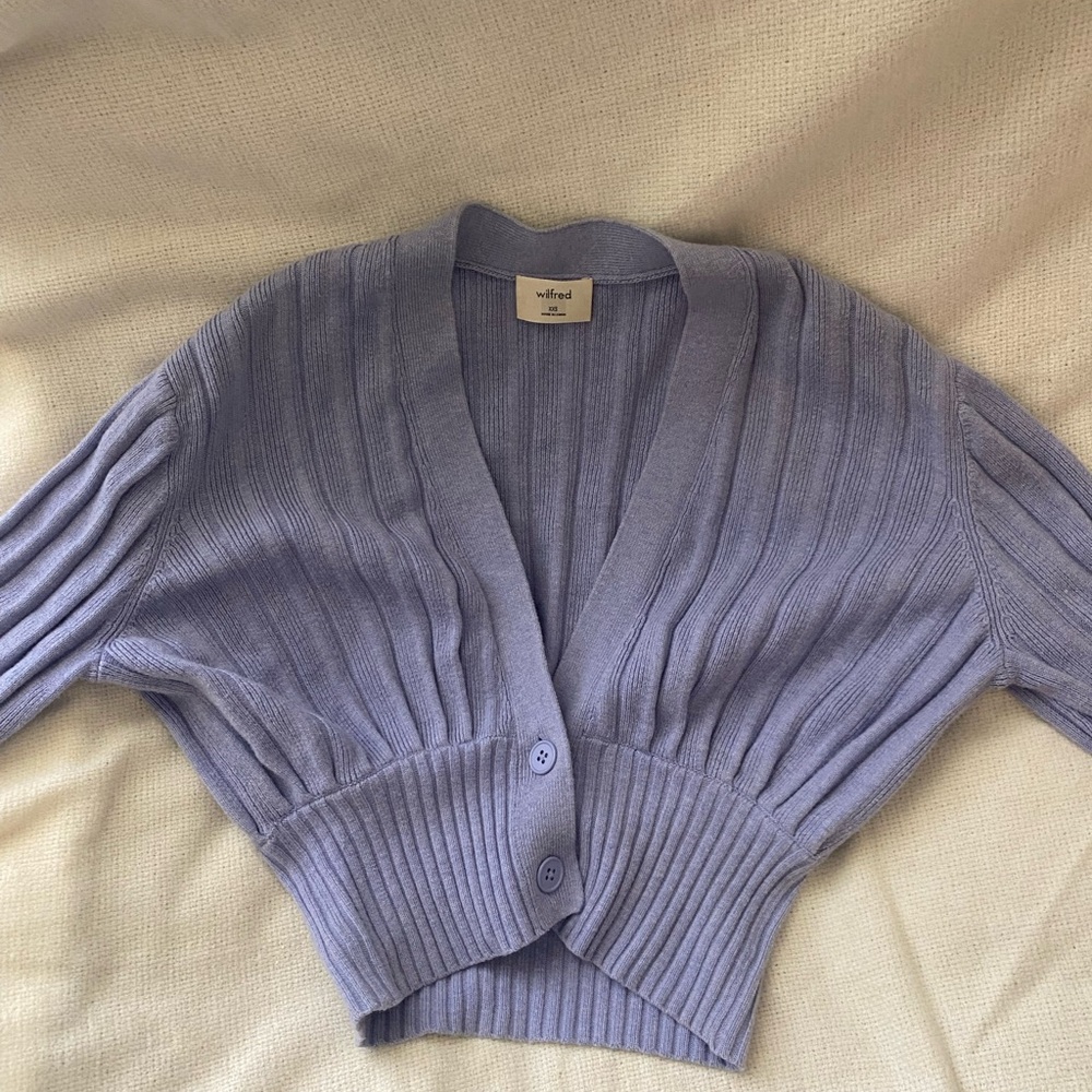 Wilfred plunge front cardigan